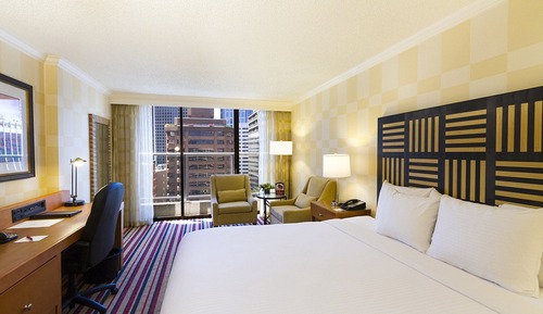 Habitación, 1 cama de matrimonio grande, vistas a la ciudad