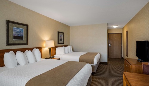 Habitación estándar, 2 camas de matrimonio, no fumadores, frigorífico y microondas