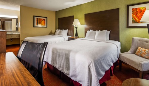 Habitación estándar, 2 camas de matrimonio, no fumadores, frigorífico y microondas