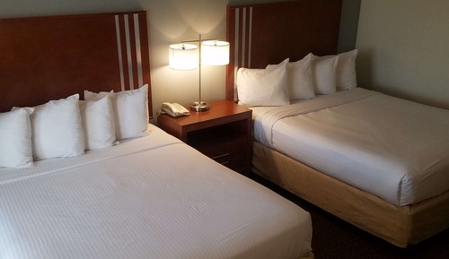 Habitación estándar, 2 camas de matrimonio, no fumadores, frigorífico y microondas