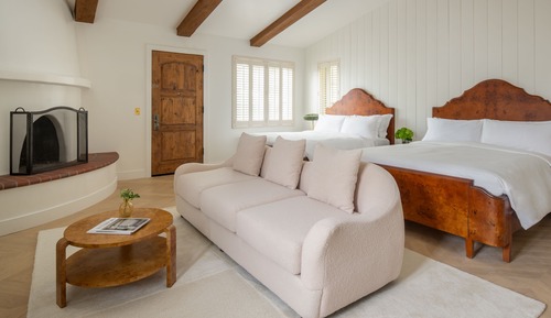 Bungalow, 2 camas de matrimonio, chimenea