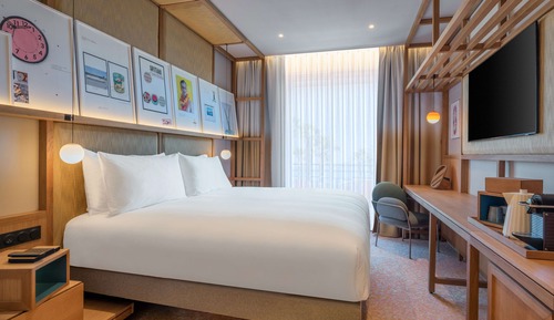 Habitación Premium, 2 camas individuales, vistas parciales al mar