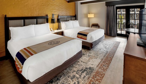 Habitación, 2 camas de matrimonio, con vistas