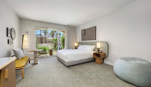 1 King Bed Accessible Roll-In Shower Bunk Beds Family Room