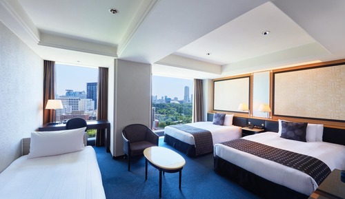 Habitación Deluxe con 2 camas individuales, no fumadores (¥5,000 In-House Credit Per Guest)