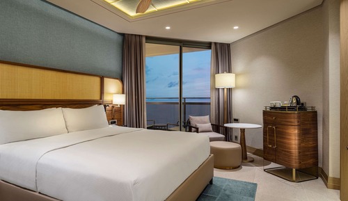 Habitación, 1 cama de matrimonio grande, vistas al mar