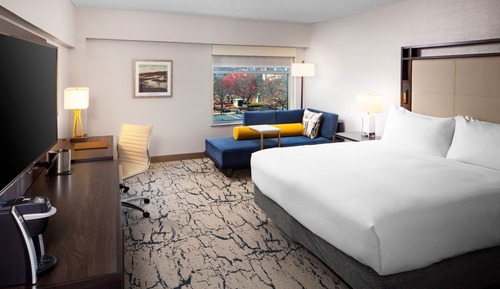 Habitación, 1 cama de matrimonio grande, accesible para personas con discapacidad, bañera