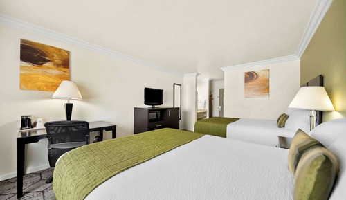 Habitación estándar, 2 camas de matrimonio, no fumadores, frigorífico y microondas