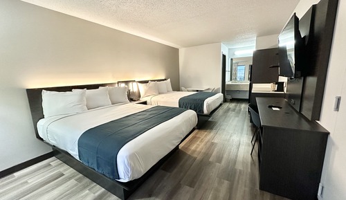 Habitación estándar, 2 camas de matrimonio, no fumadores, frigorífico y microondas