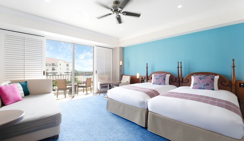 Habitación superior con 2 camas individuales, no fumadores, vistas al mar