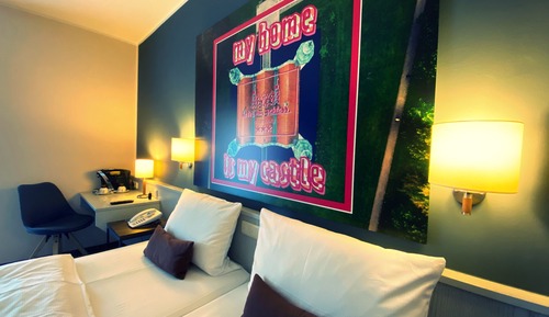 Habitación Confort doble de uso individual, vistas al jardín