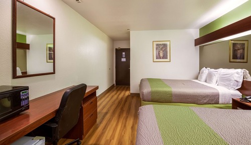 Habitación estándar, 2 camas de matrimonio, fumadores, frigorífico y microondas