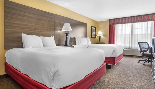 Habitación estándar, 2 camas de matrimonio, no fumadores, frigorífico y microondas