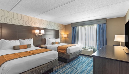 Habitación estándar, 2 camas de matrimonio, no fumadores (1st Floor;Pet Friendly)