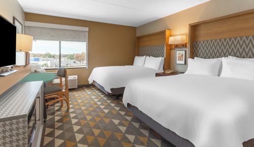 Habitación estándar, 2 camas de matrimonio, bañera accesible (Mobility, Communications)