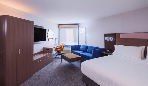 Suite, 1 cama de matrimonio grande con sofá cama, cocina básica