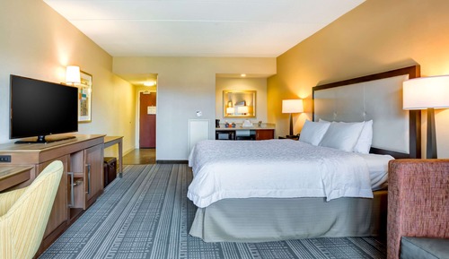 Habitación, 1 cama de matrimonio grande con sofá cama, cocina básica