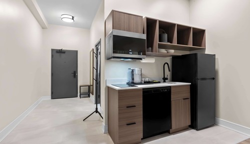 Suite, 1 cama de matrimonio grande, no fumadores, cocina (Walk-in Shower;with Sofabed)