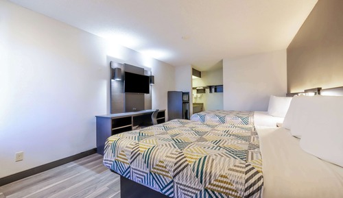 Habitación estándar, 2 camas de matrimonio, no fumadores, frigorífico y microondas