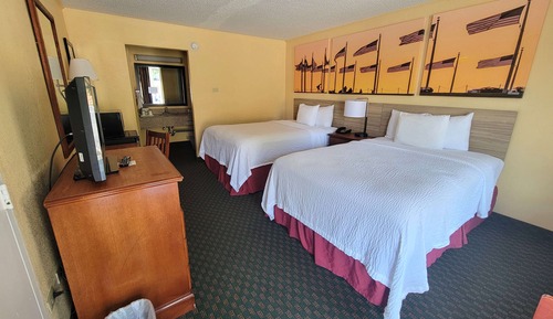 Habitación estándar, 2 camas dobles, fumadores