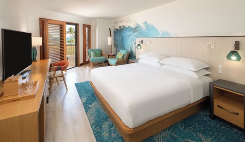 Habitación, 1 cama de matrimonio grande, vistas al mar