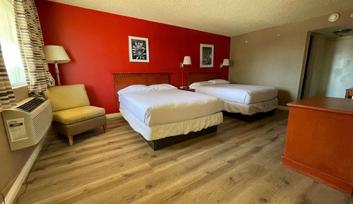 Habitación, 2 camas de matrimonio, no fumadores, cocina básica