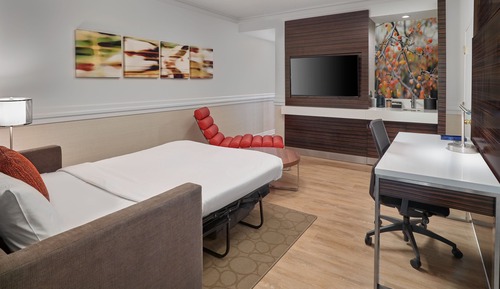 Suite ejecutiva, 1 cama de matrimonio grande con sofá cama