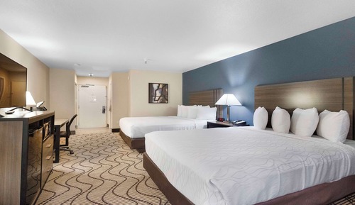 Habitación estándar, 2 camas de matrimonio, no fumadores, vistas a la piscina