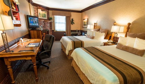 Habitación estándar, 2 camas de matrimonio, no fumadores, chimenea