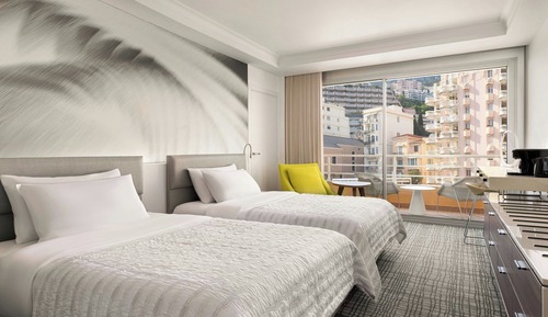Habitación superior, 2 camas dobles, vistas a la ciudad