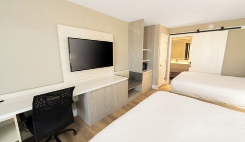 Habitación estándar, 2 camas de matrimonio, no fumadores, frigorífico y microondas