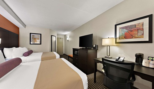 Habitación estándar, 2 camas de matrimonio, no fumadores, frigorífico y microondas