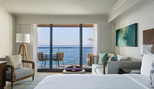 Habitación, 1 cama de matrimonio grande, balcón, frente al mar