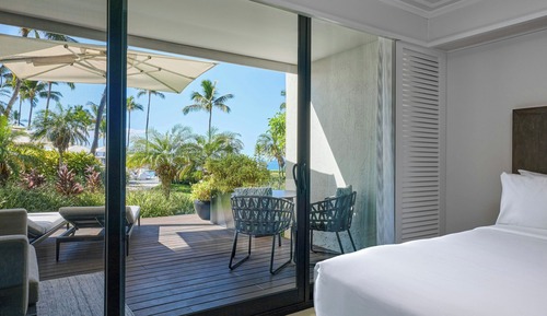 Habitación, 2 camas de matrimonio, lanai, vistas al mar (Sundeck, Ground Floor)