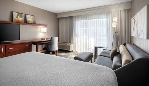 Habitación, 1 cama de matrimonio grande con sofá cama