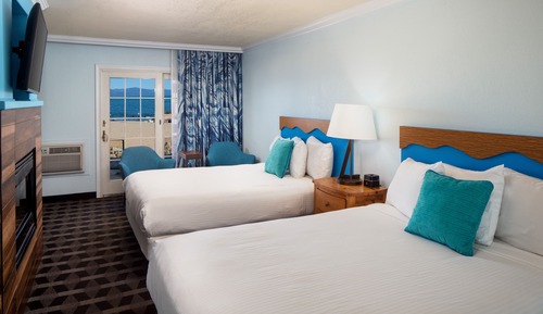 Habitación Premium doble, 2 camas de matrimonio, vistas a la playa