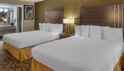 Habitación estándar, 2 camas de matrimonio, no fumadores, bañera de hidromasaje