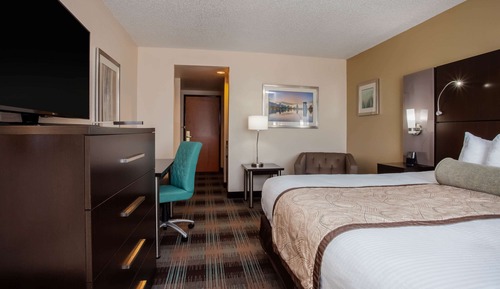 Habitación, 1 cama de matrimonio grande, bañera (Mobility/Hearing, Grab bars)