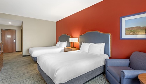 Habitación estándar, 2 camas de matrimonio, no fumadores, frigorífico y microondas