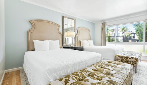 Habitación, 2 camas de matrimonio, cocina