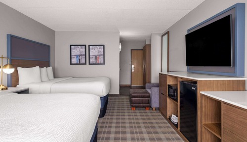 Habitación, 2 camas de matrimonio, accesible para personas con discapacidad, no fumadores