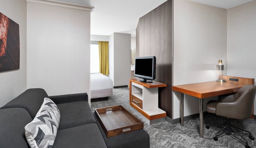 Suite, 1 cama de matrimonio grande con sofá cama (Mobility/Hearing Access, Roll-In Shwr)