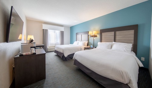 Habitación estándar, 2 camas de matrimonio, con vistas (Fountain View)