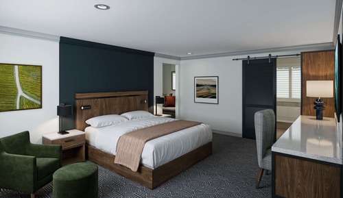 Habitación Deluxe, 1 cama de matrimonio grande con sofá cama