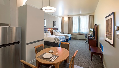 Estudio, 2 camas dobles