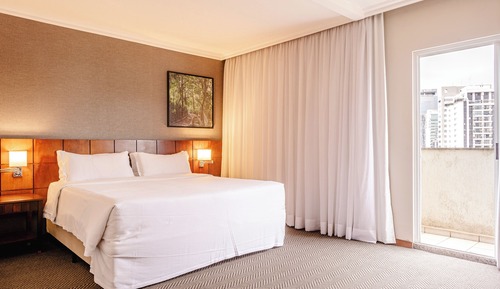 Habitación Deluxe doble, 1 cama de matrimonio grande, balcón