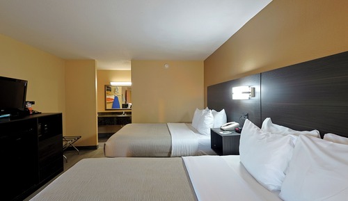 Habitación, 2 camas de matrimonio, accesible para personas con discapacidad, no fumadores