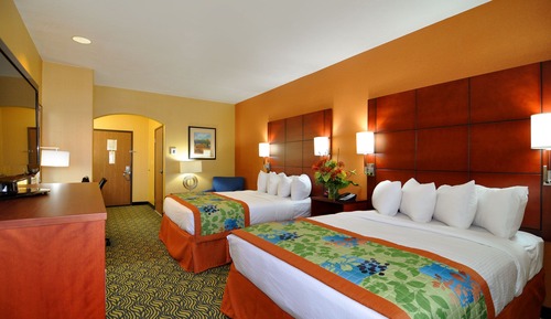 Habitación estándar, 2 camas de matrimonio, no fumadores, frigorífico y microondas