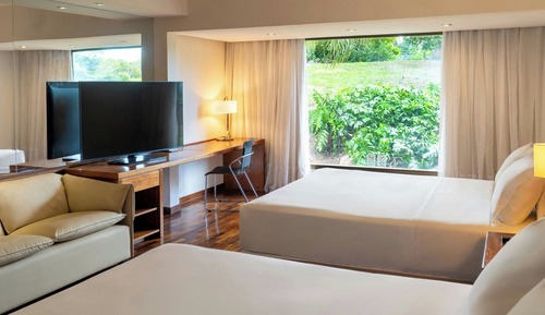 Habitación Deluxe, 2 camas de matrimonio, no fumadores, vistas al jardín