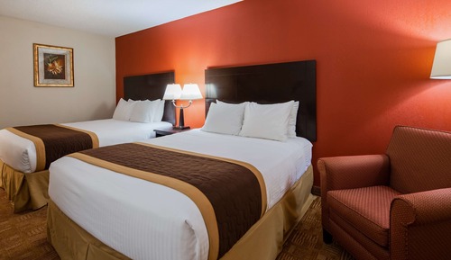 Habitación estándar, 2 camas de matrimonio, no fumadores, frigorífico y microondas